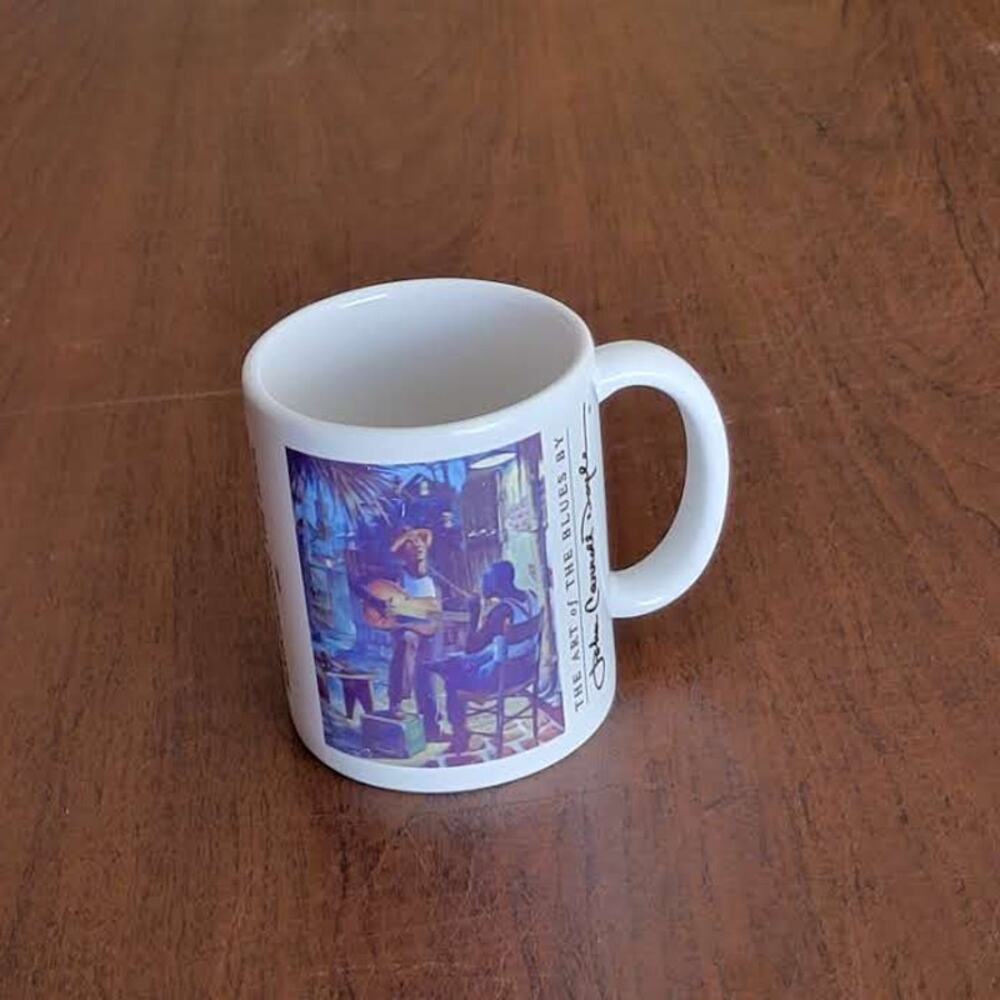 The Art Of Blues By John Carroll Doyle 1995 Coffee Cup. Vintage. Made in USA